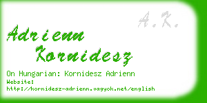 adrienn kornidesz business card